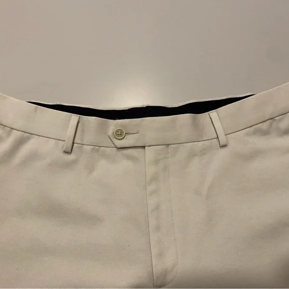 CROFT & BARROW Men’s Cream color Dress slacks/pants/trousers 38/32 EUC - Picture 7 of 10
